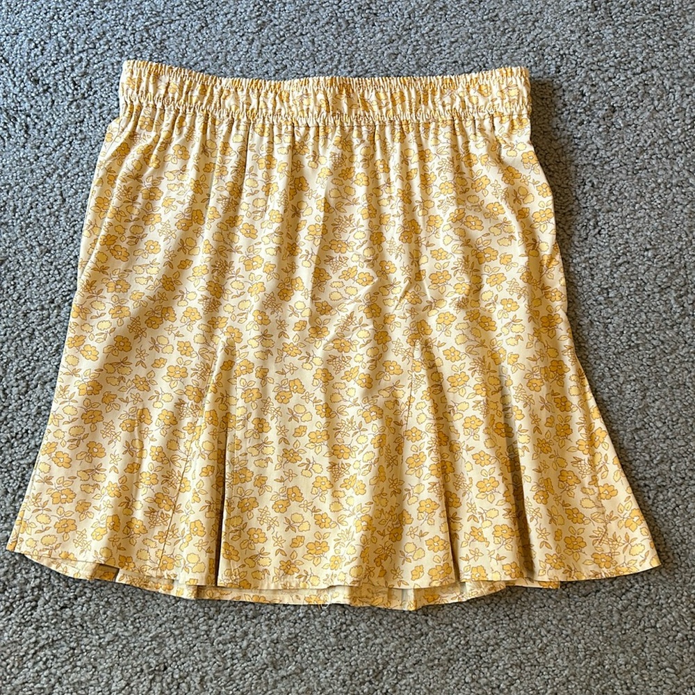 Madewell yellow skirt